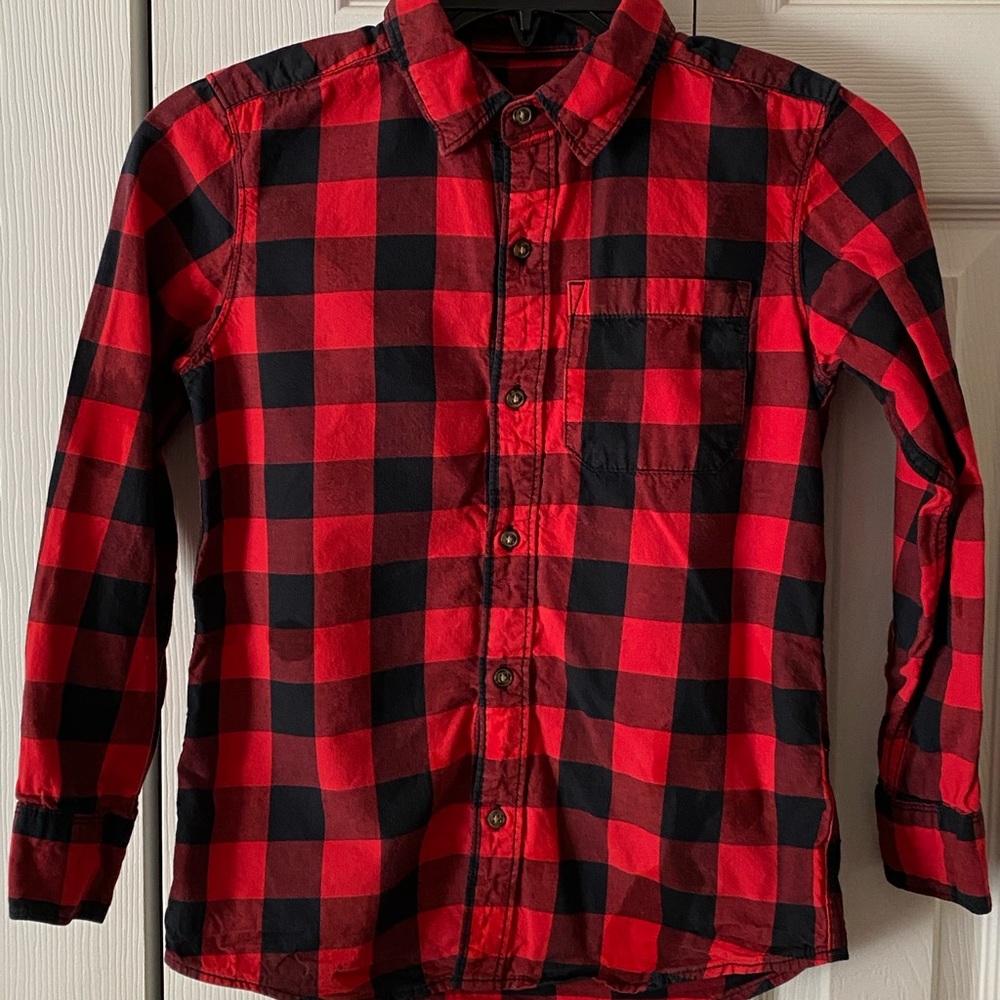 Boys Buffalo Check Button-down shirt